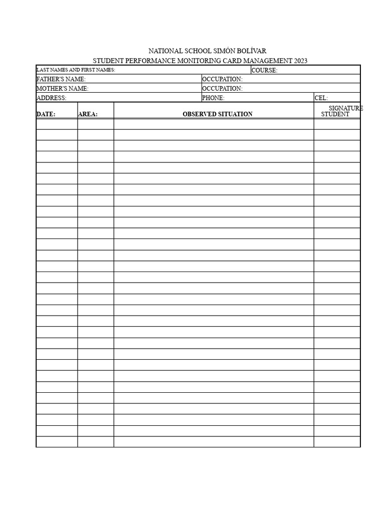 Students Kardex 2023 | PDF