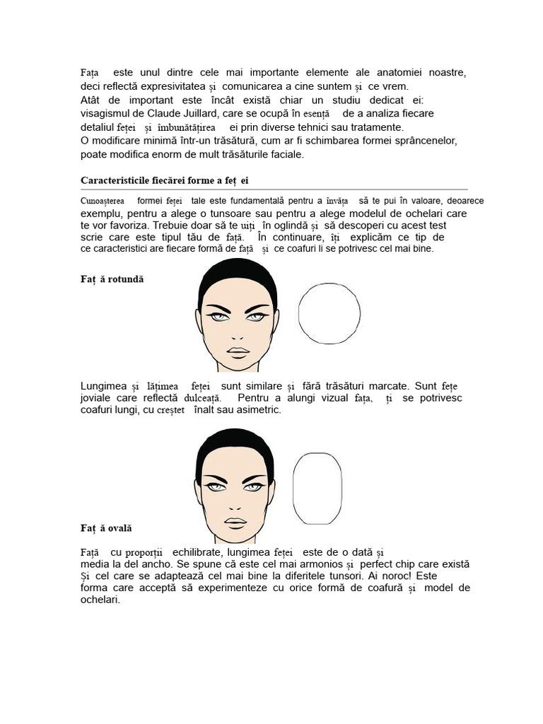 Tipuri de Fețe | PDF