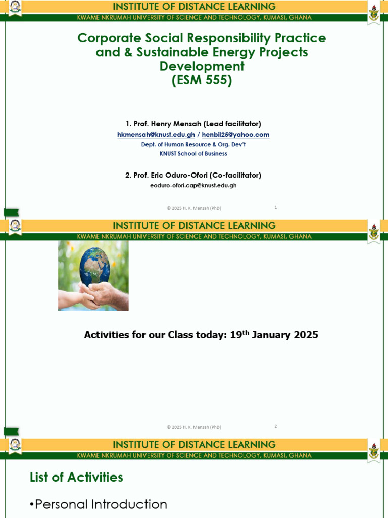 CSR and Sustainable Energy Development | PDF | Corporate Social ...