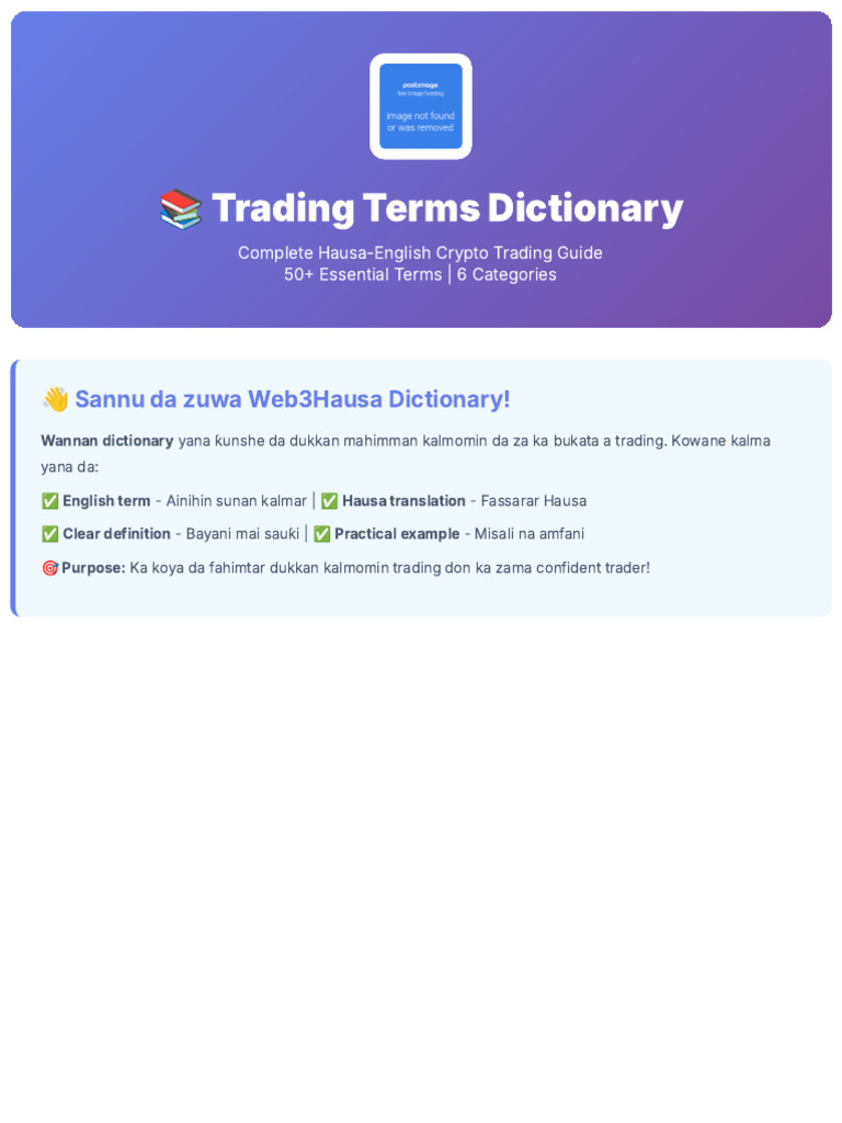Trading Terms Dictionary Web3Hausa 50 Terms | PDF | Cryptocurrency |  Applications Of Cryptography