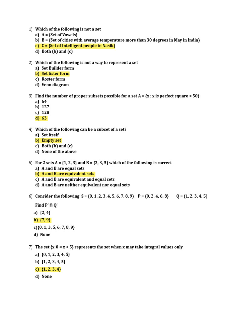 Sets_Test[1] | PDF | Mathematical Logic | Mathematical Analysis
