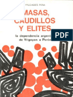 Peña, Milciades - Masas Caudillos y Elites