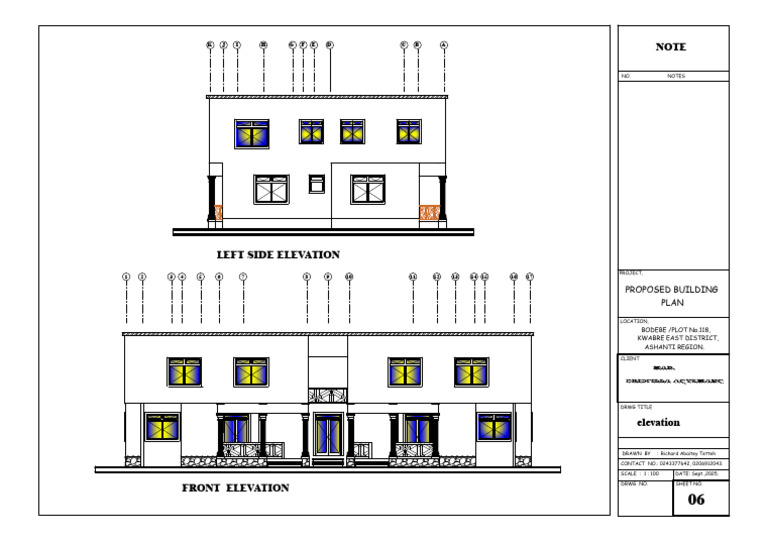 Front Elevation Drawing - Kwabre East | PDF