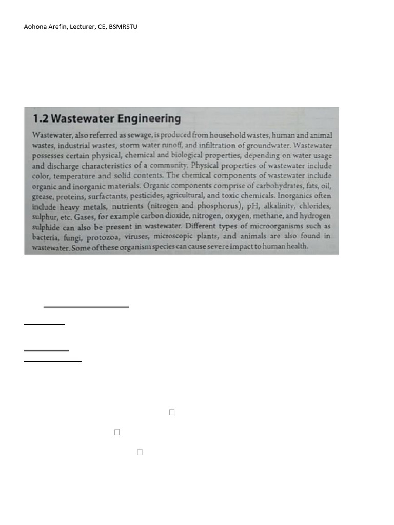 Wastewater Engineering Overview | PDF | Sanitary Sewer | Combined Sewer