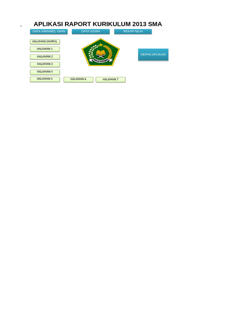 Aplikasi Raport Kurikulum 2013 SMA | PDF