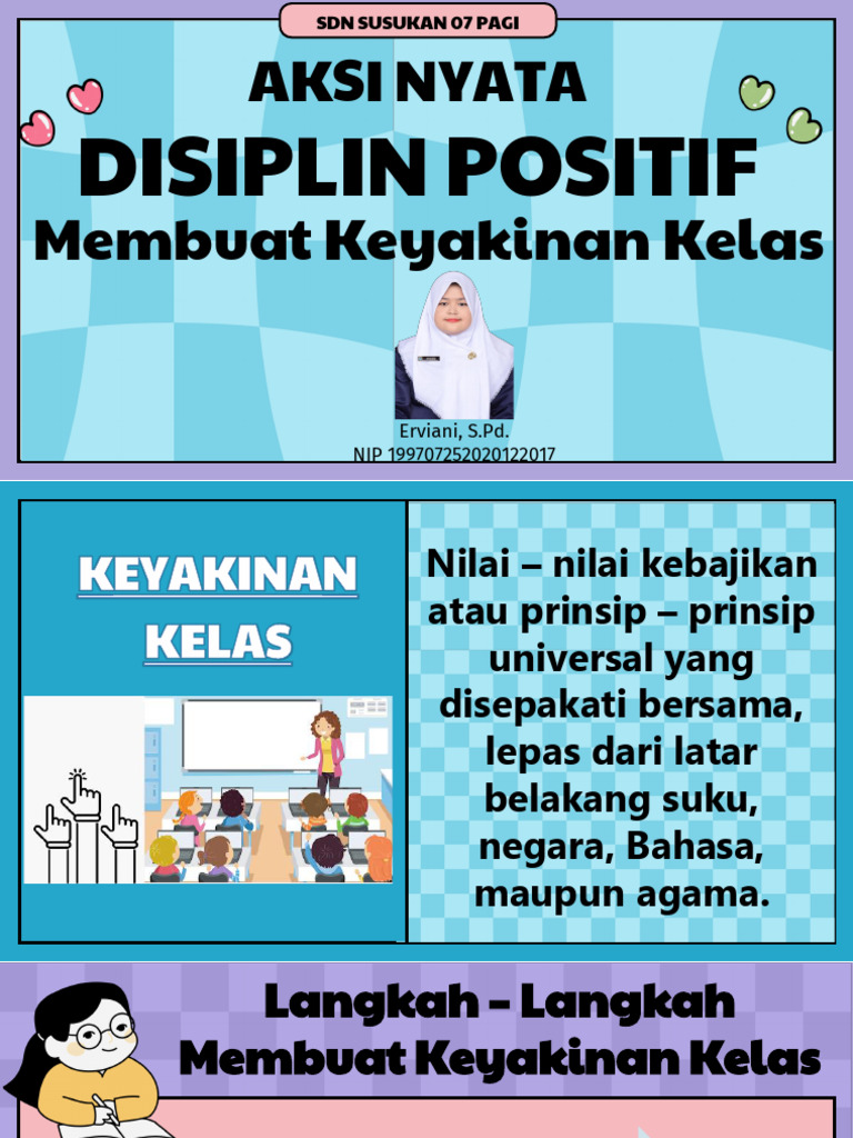 Aksi Nyata Disiplin Positif - Membuat Keyakinan Kelas | PDF