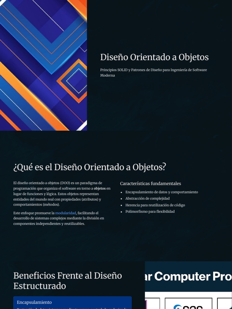 Diseño Orientado a Objetos y SOLID | PDF | Programación orientada a ...