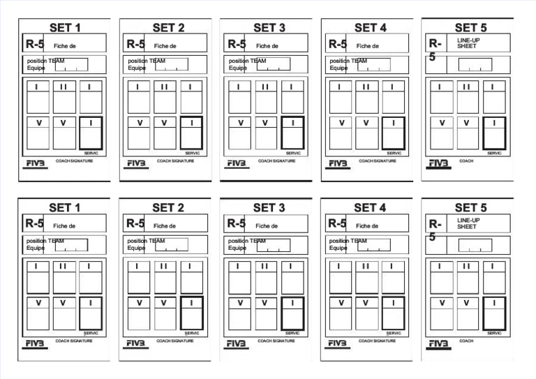 PDF Line Up Sheet Bola Voli Compress | PDF