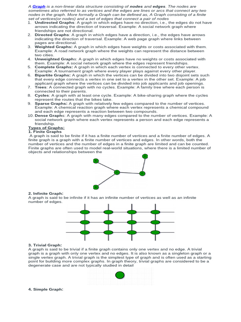 A Graph is a non | PDF | Vertex (Graph Theory) | Mathematical Concepts