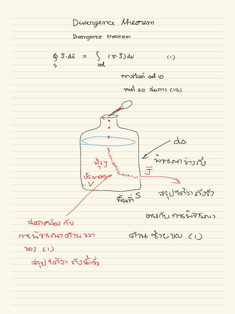 Set10 Note Divergence Theorem | PDF