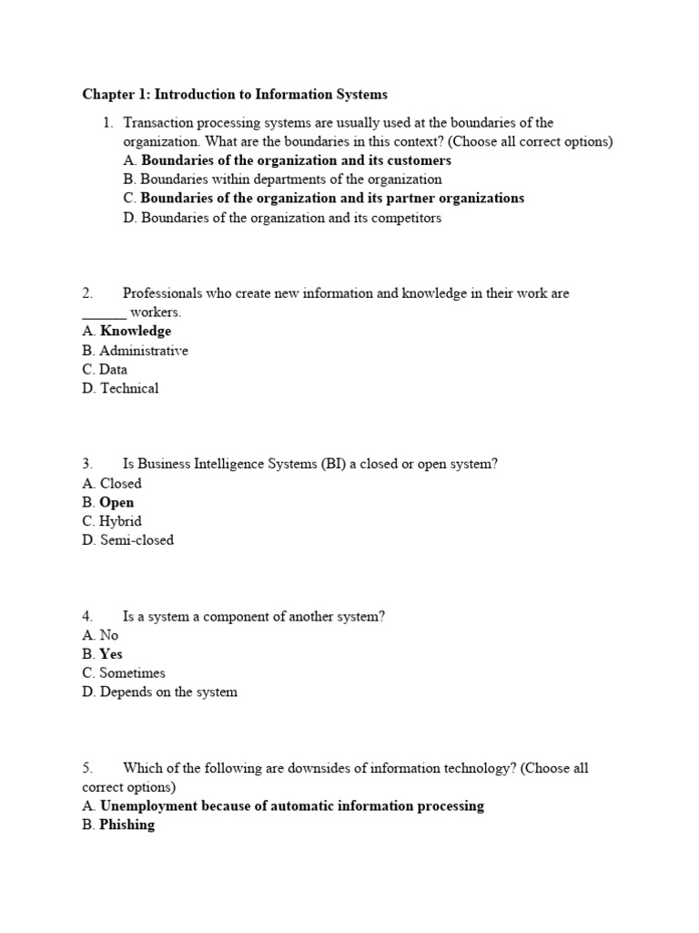 Introduction to Information Systems Concepts | PDF | Databases ...