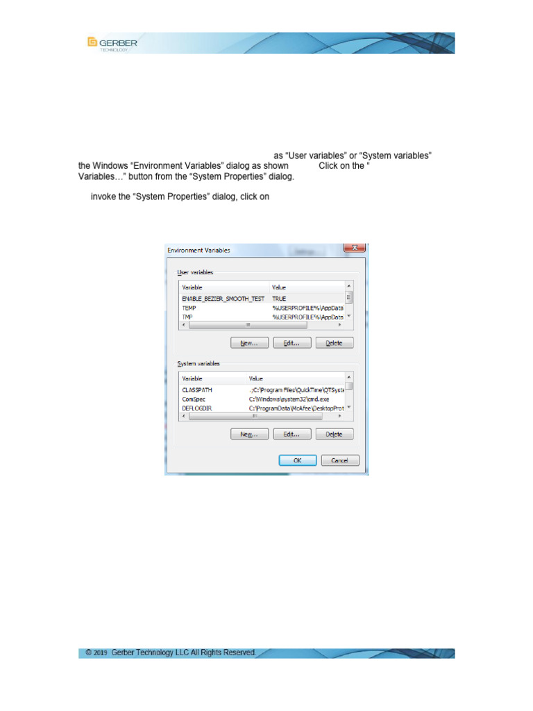 AccuMark Environment Variables Guide | PDF | Computer File | Computing