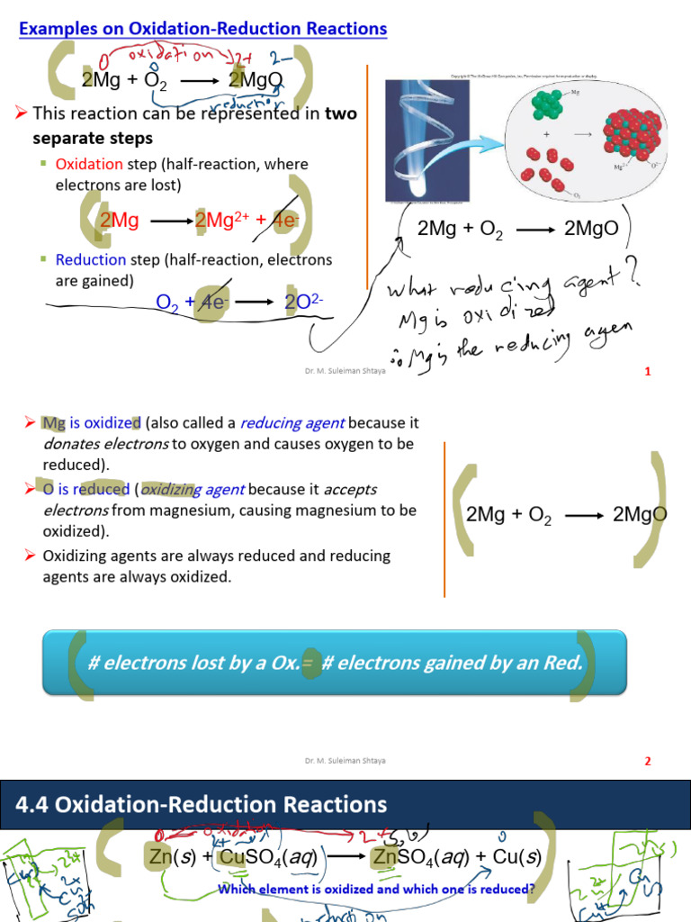 Understanding Redox Reactions Explained | PDF | Redox | Chemical Reactions