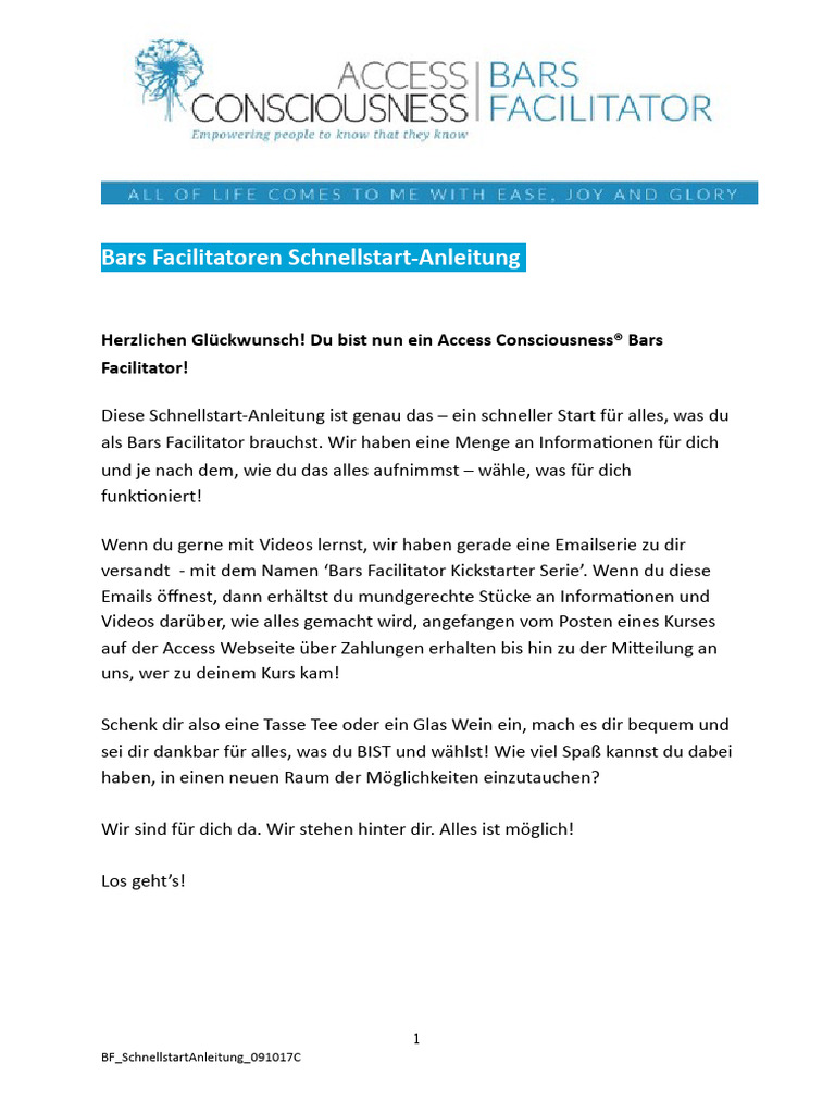 BF Quickstartguide 091017c German A4 | PDF