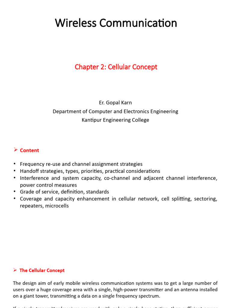 Cellular Communication Concepts Explained | PDF | Cellular Network | Radio