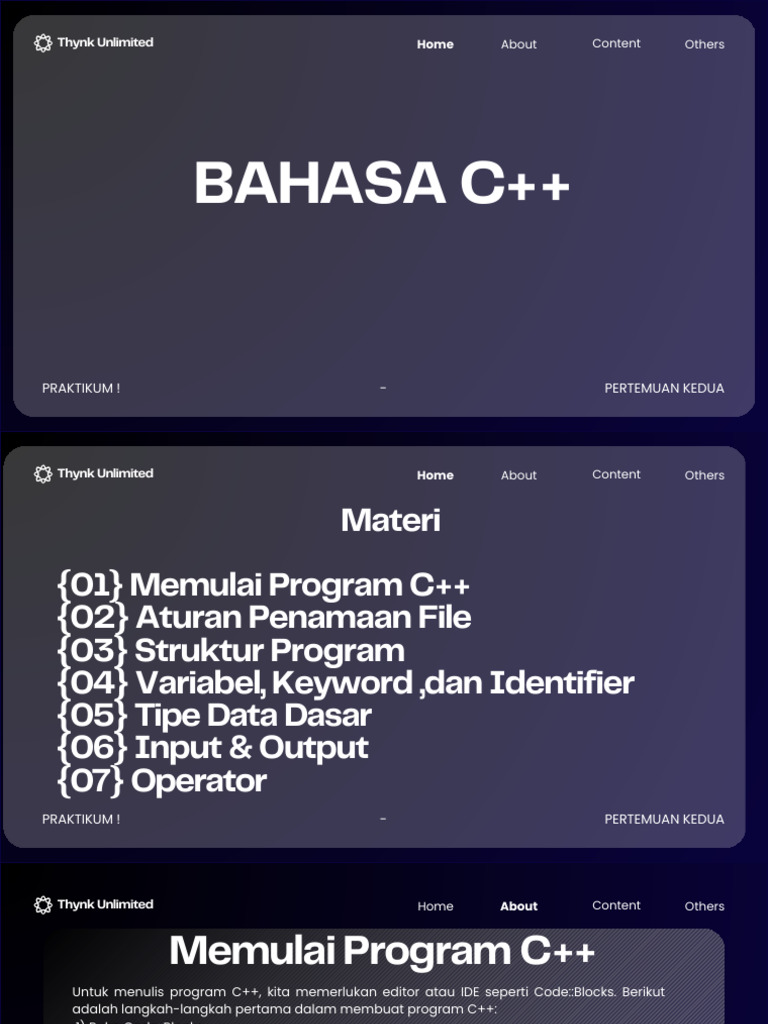 Panduan Praktikum C++ Dasar | PDF