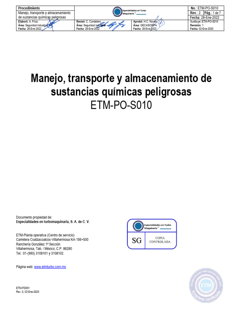 Operativos ETM PO S010 | PDF | Soldadura | Construcción