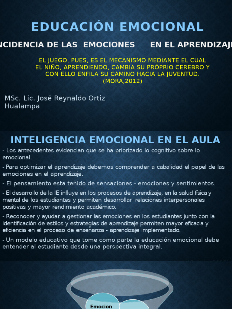 Educación Emocional y Aprendizaje Efectivo | PDF | Las emociones ...