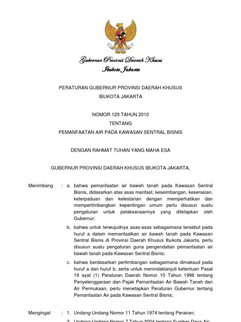 Contoh Surat Izin Pengeboran Air Tanah