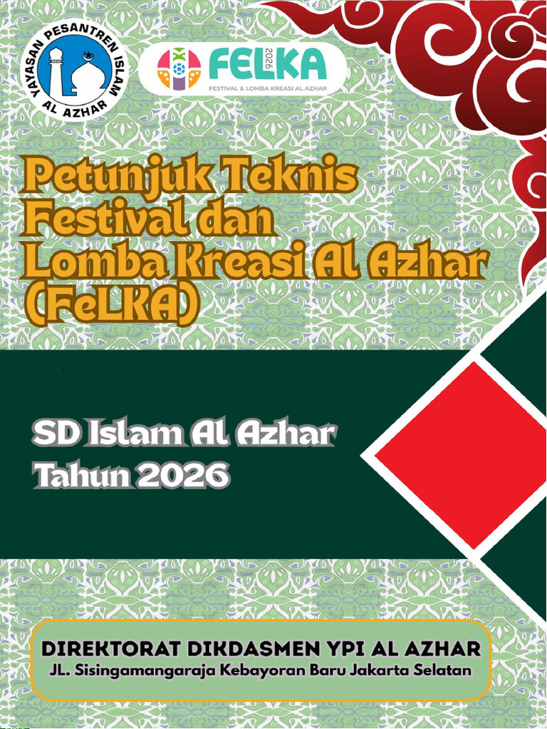 Juknis Felka SD Islam Al Azhar Tahun 2026 | PDF