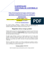 Verrugas Genitales Tratamiento para Su Control o Eleminación