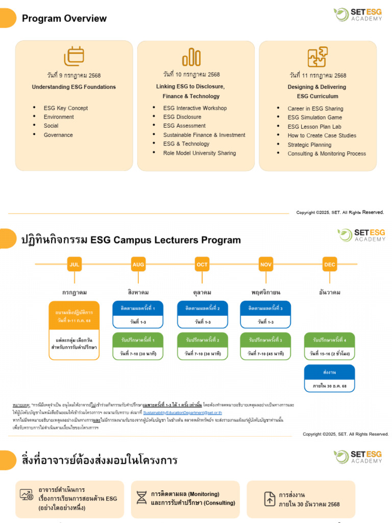 02 ESG Campus Lecturer Program Overview - Final | PDF