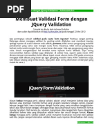 Download Membuat Validasi Form Dengan JQuery Validation by Achmad Solichin SN95703387 doc pdf