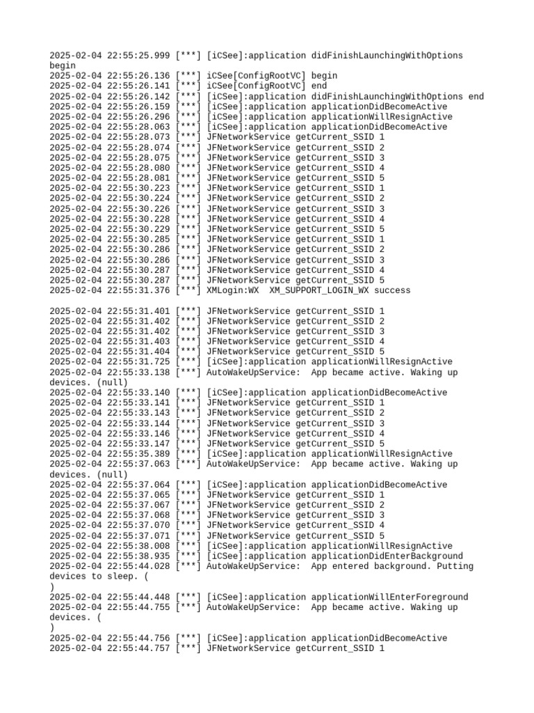 iCSee App Launch and Activity Log | PDF | Computer Programming ...