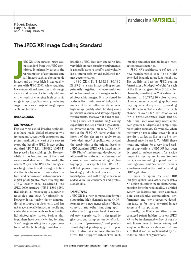 MSP 2009 934187 | PDF | Data Compression | Imaging