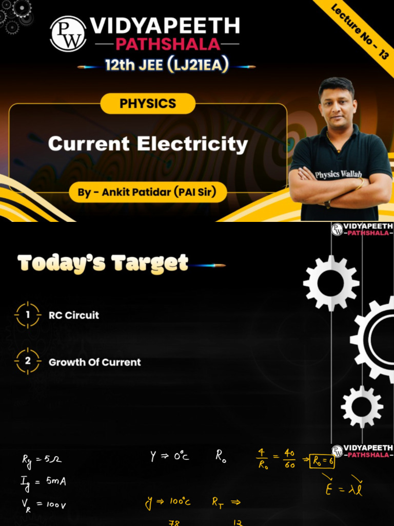 Current Electricity - 13 Class Notes | PDF