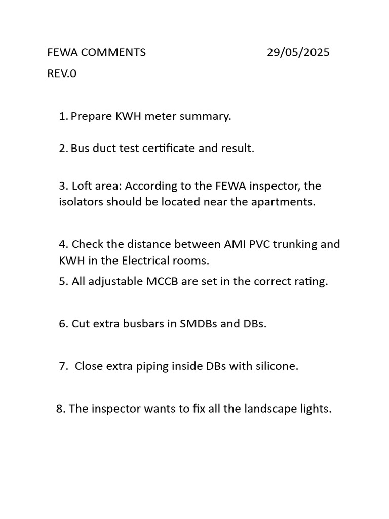 Fewa Comments Ph-2 | PDF