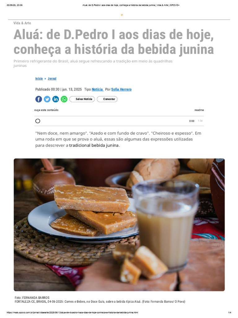História do Aluá: Bebida Junina Tradicional | PDF | Pães