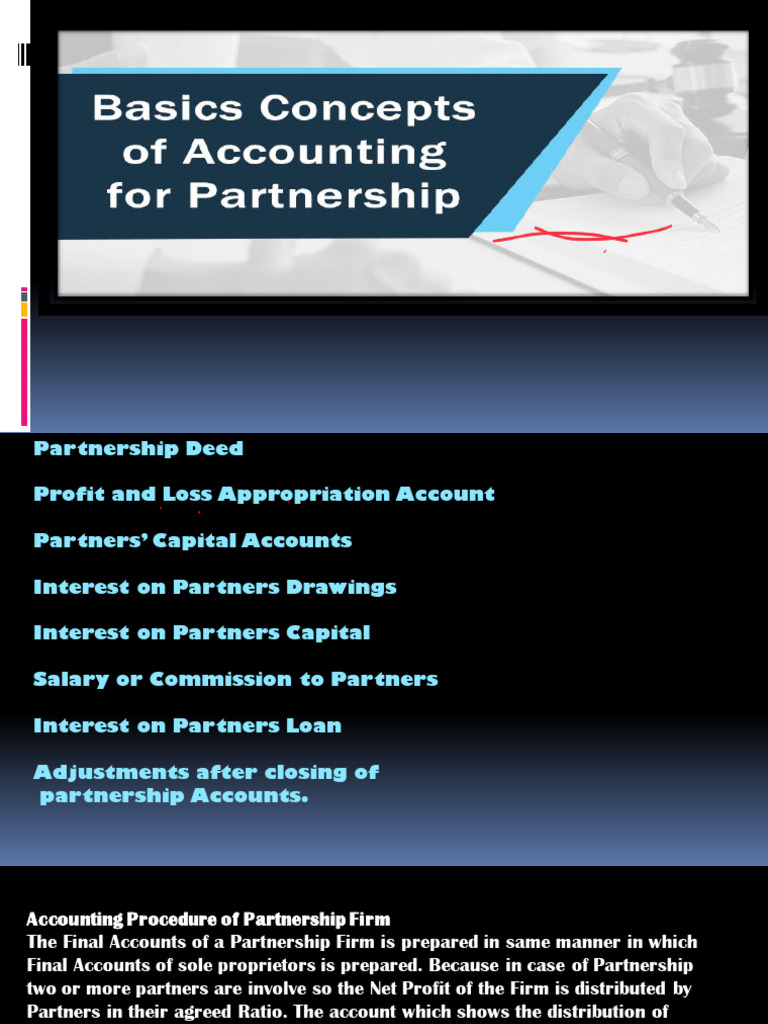 Partnership Accounting Procedures Guide | PDF | Partnership | Interest