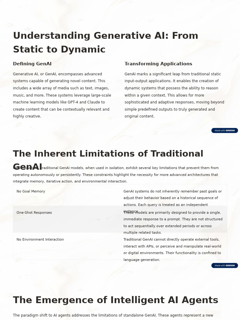 Evolution from GenAI to Agentic AI | PDF | Artificial Intelligence ...