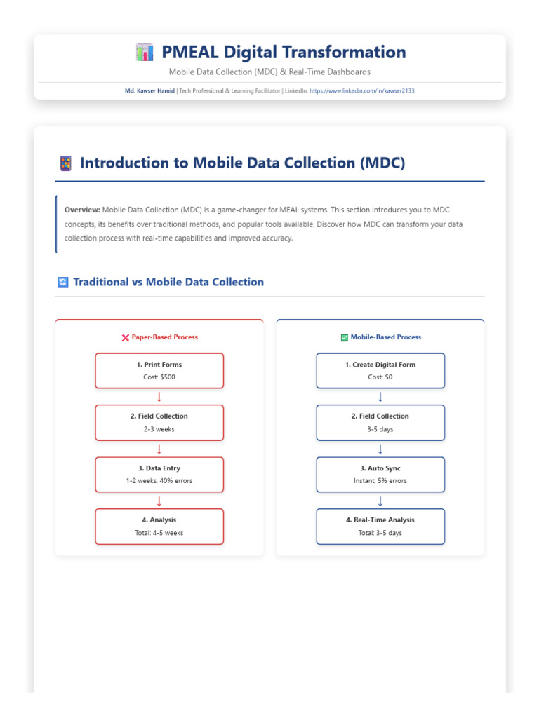 Mobile Data Collection (MDC) | PDF | Computing