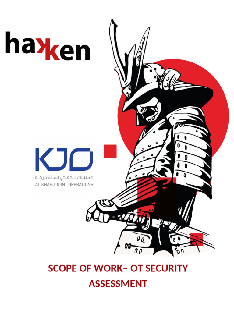 OT Security Assessment Scope of Work | PDF | Computer Security | Security