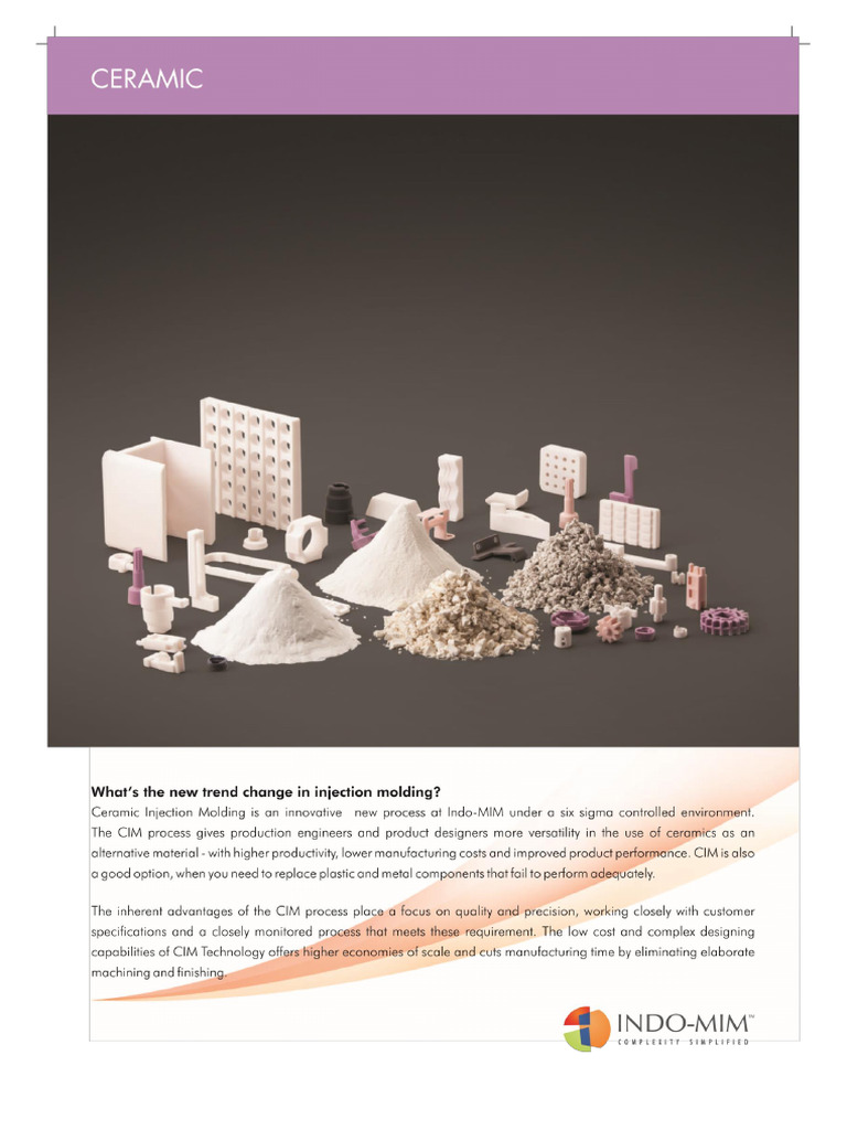 Ceramic Injection Molding | PDF