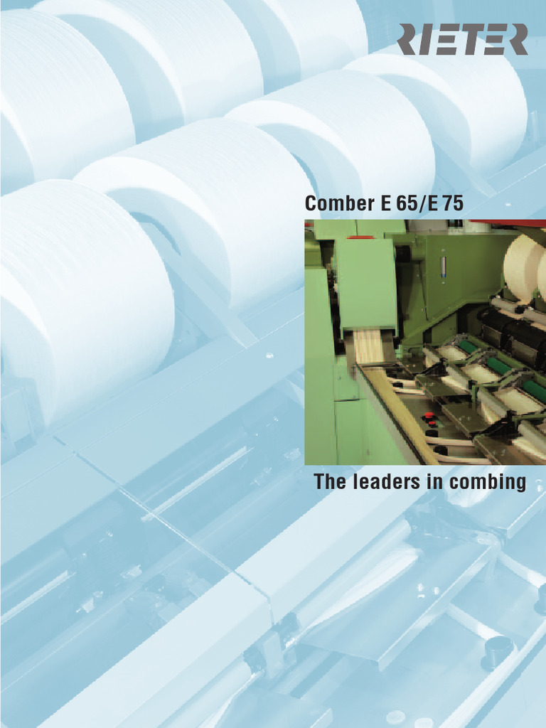 Rieter E 65/E 75 Combers Overview | PDF