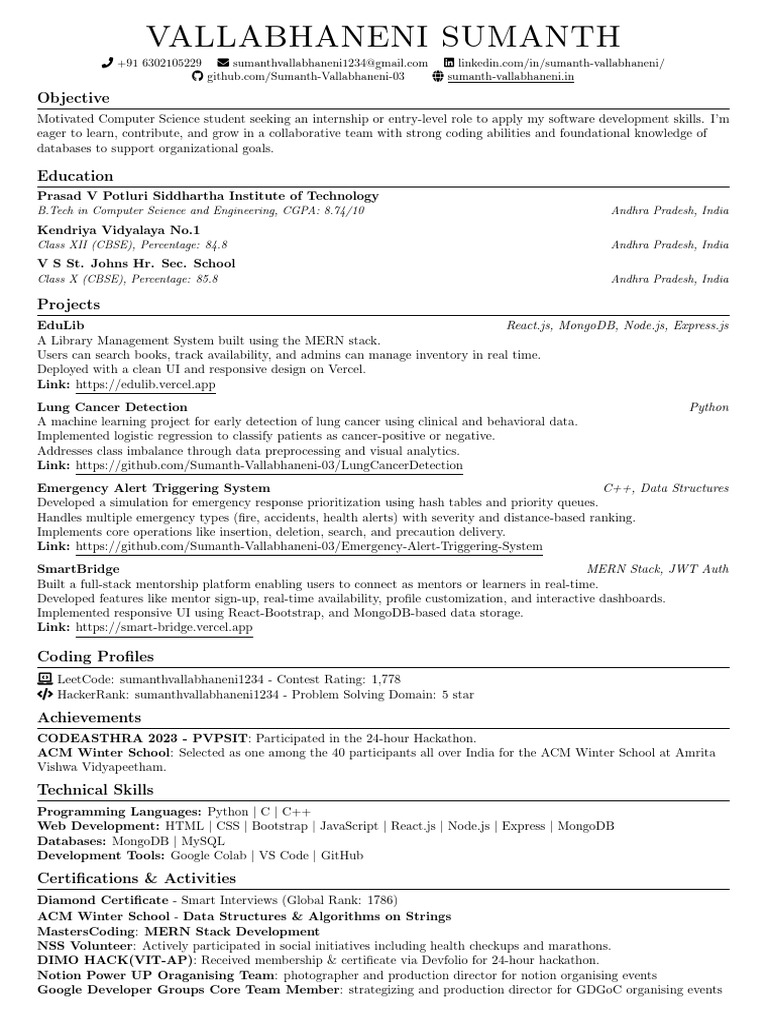 Sumanth Final | PDF | Software Development | Computing