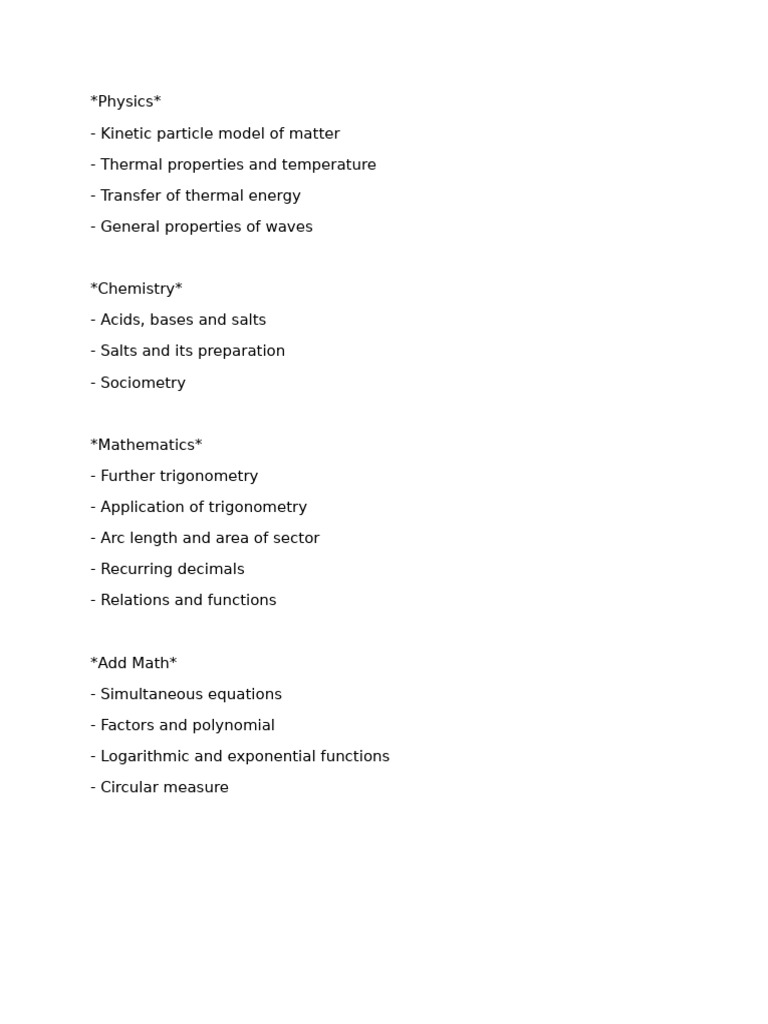 Comprehensive Study Guide: Science, Math, English, Urdu, Islamiat ...