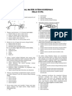 Soal Materi Sistem Koordinasi