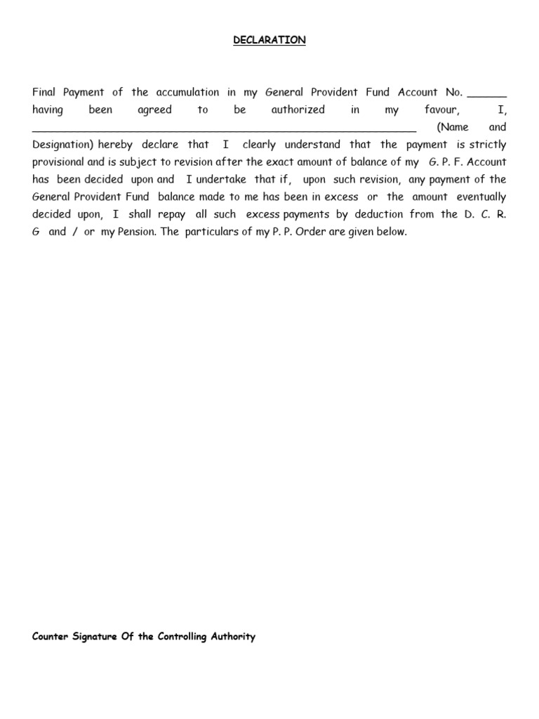 DECLARATION and Option WWW - Eaadharam.in | PDF