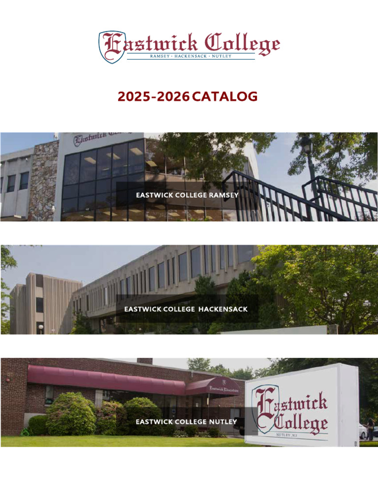 Eastwick College 2025-2026 Catalog | PDF | Academic Freedom | Teachers