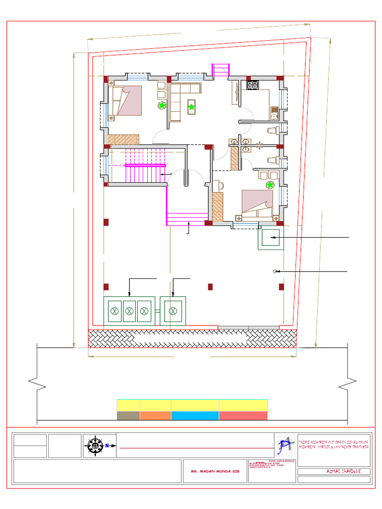 2BHK Ground & First Floor Layouts | PDF