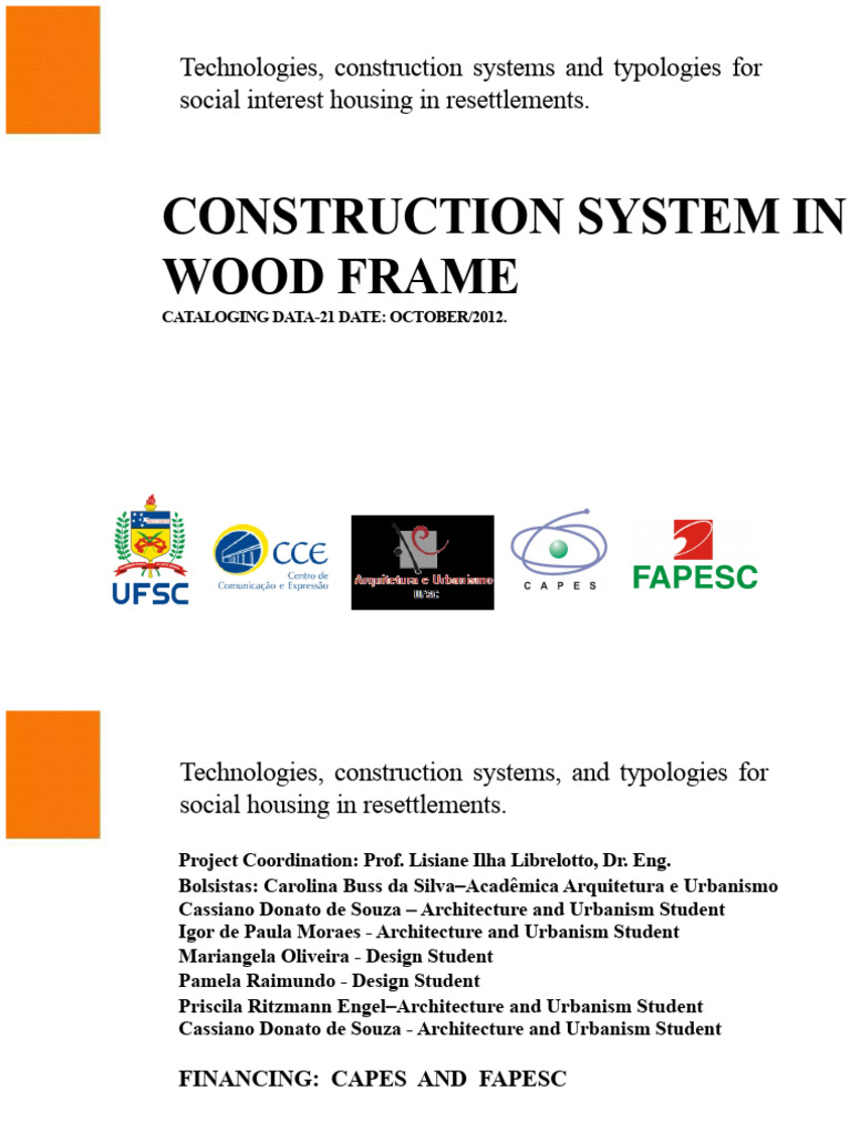 Wood Frame Construction for Social Housing | PDF | Drywall | Wall