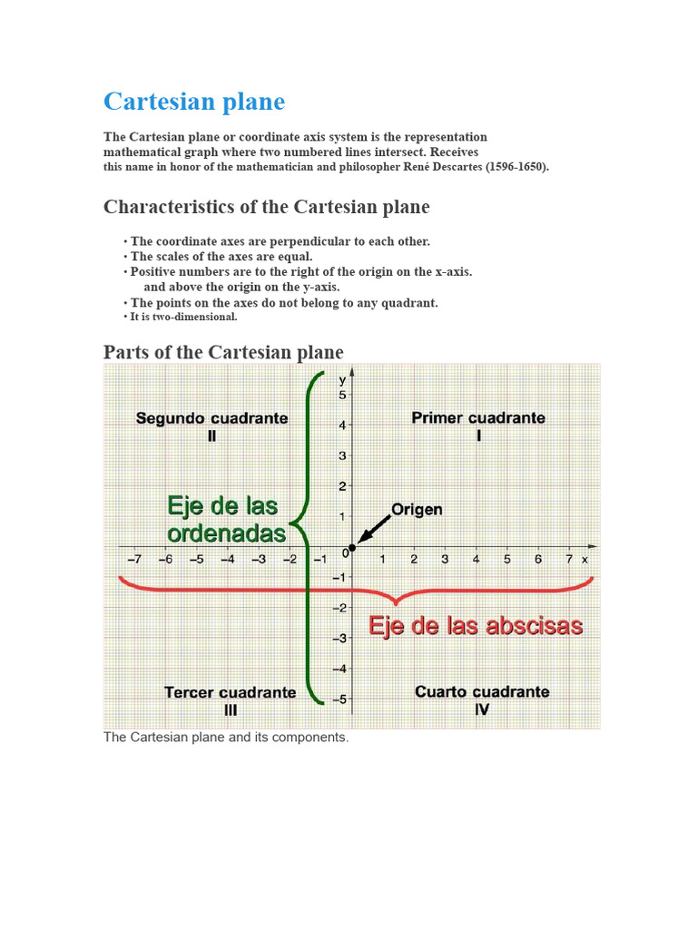 Understanding the Cartesian Plane Basics | PDF | Cartesian Coordinate ...