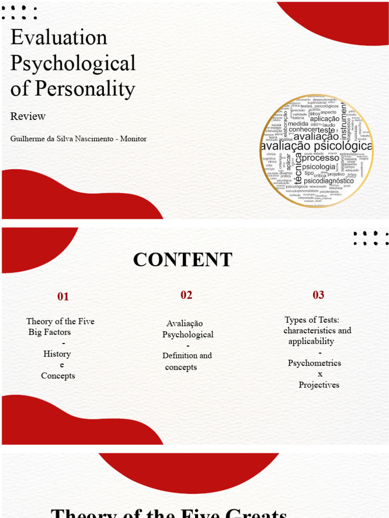 Psychological Evaluation of Personality Traits | PDF | Psychology ...