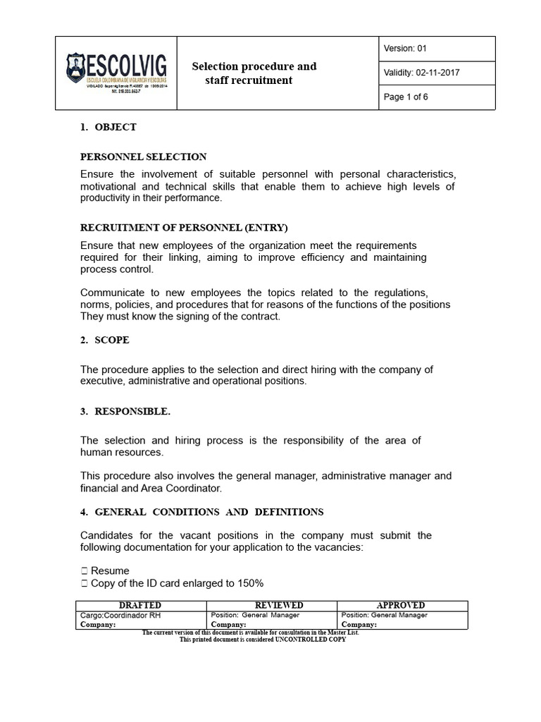 Staff Recruitment and Selection Process | PDF | Recruitment | Human ...