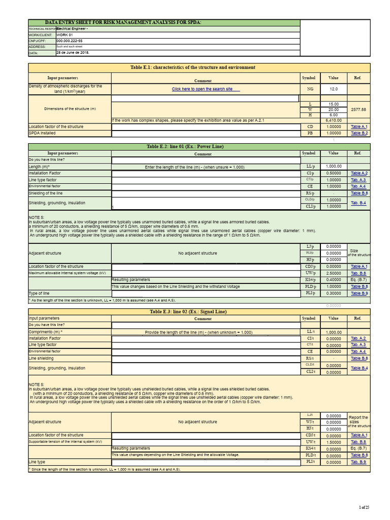 Risk Management Data Entry Sheet | PDF | Insulator (Electricity ...