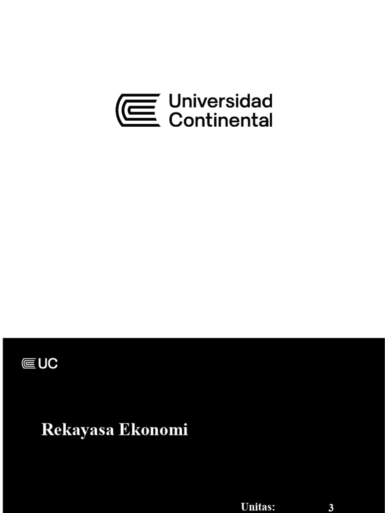 Minggu 05 - Unit 3 Rekayasa Ekonomi (1) | PDF